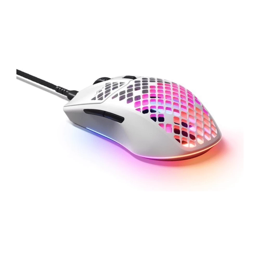 Kompiuterio Pelė Steelseries Aerox 3, Balta