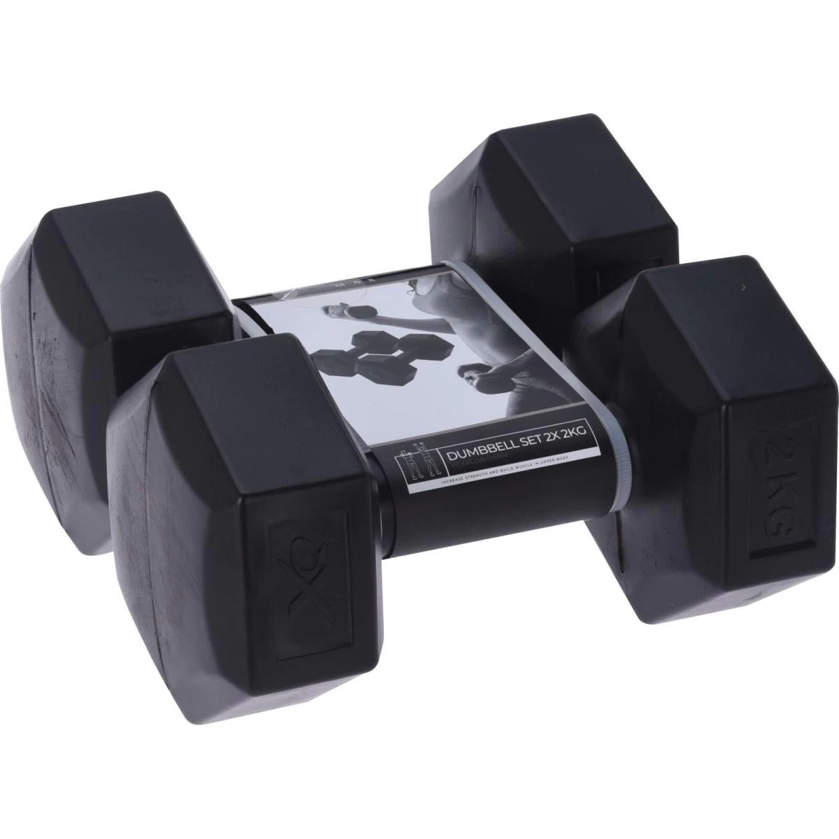 Kompozicinių Hantelių Rinkinys 2x2kg Xqmax