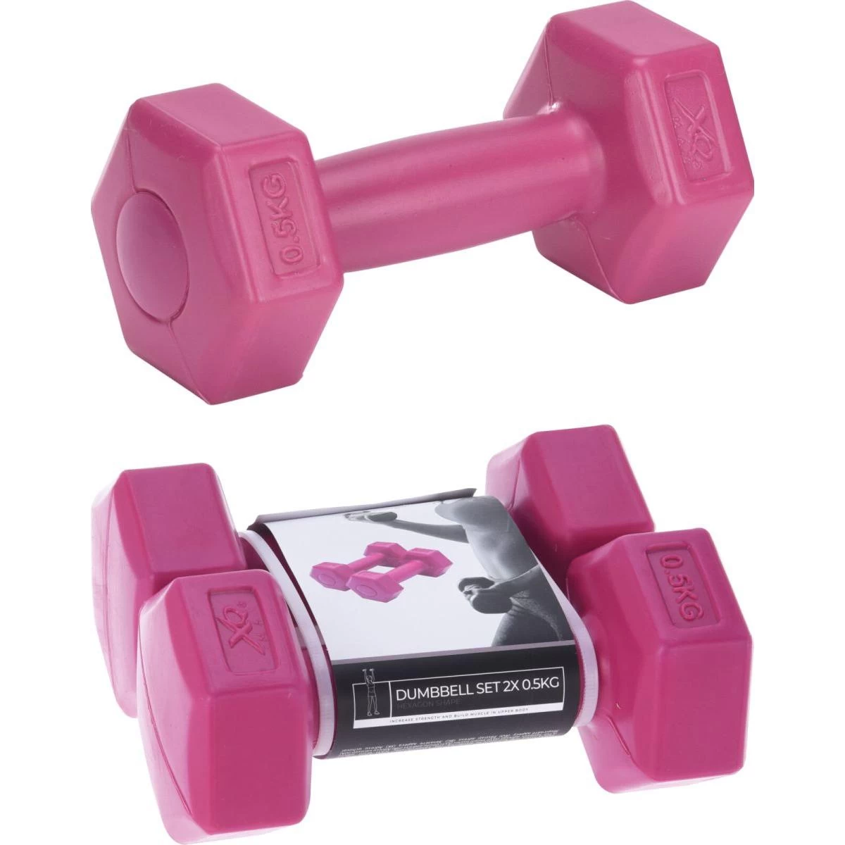 Kompozitinių Hantelių Rinkinys 2x0,5kg