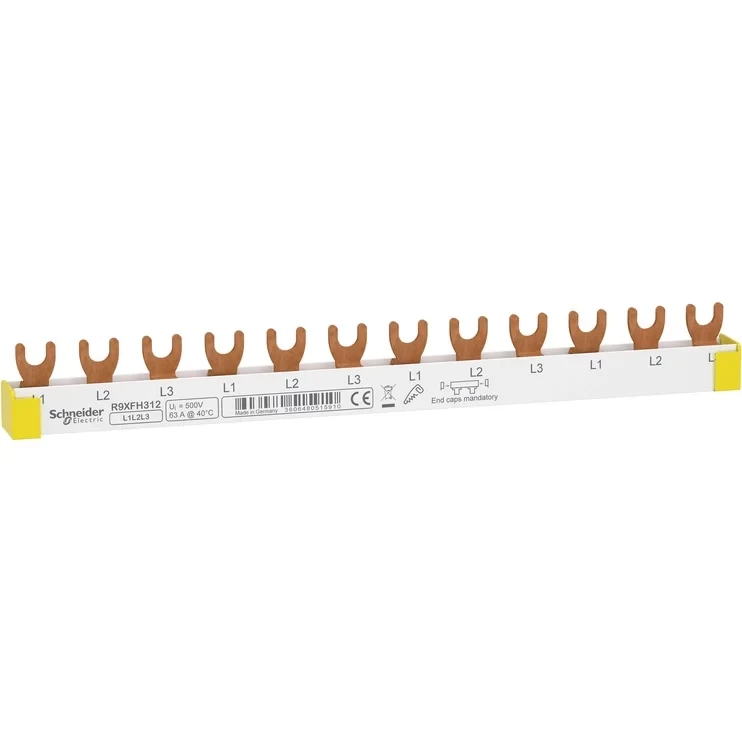 Komutacinė šyna/srovėlaidis Schneider Electric K 3P 12 pol. 63A K60N