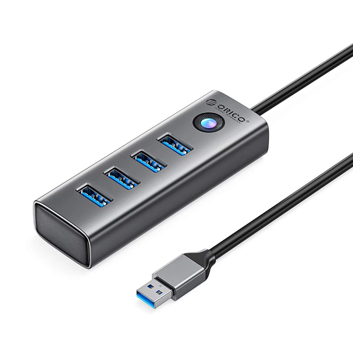 Koncentratoriaus Adapterio Daliklis Pdd4u-u3 4x Usb-a - Pilkas Koncentratoriaus Adapterio Daliklis Pdd4u-u3 4x Usb-a - Pilkas