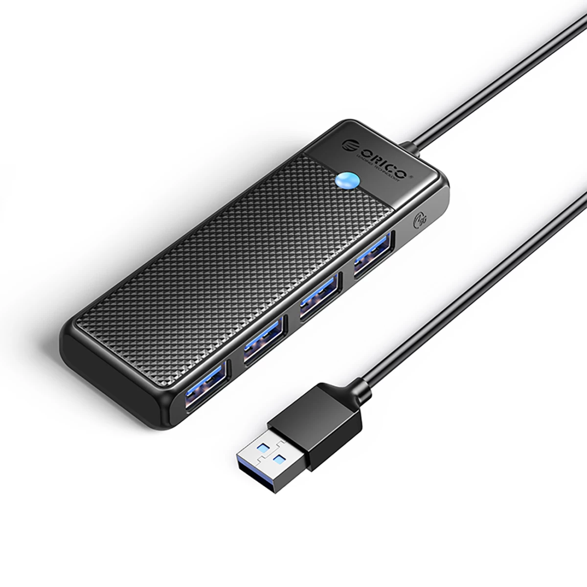 Koncentratorius Papw4a-c3 4x Usb-a Skirstytuvas - Juodas Koncentratorius Papw4a-c3 4x Usb-a Skirstytuvas - Juodas