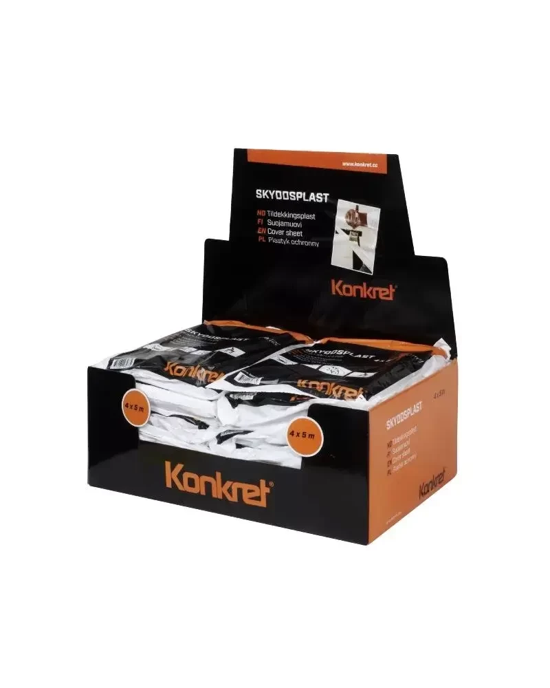 KONKRET SKYDDSPLAST remonto plėvelė, 4x5 m - 4x5m - 1 KONKRET SKYDDSPLAST remonto plėvelė, 4x5 m - 4x5m - 1
