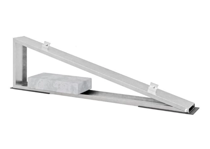 Konstrukcija plokščiam stogui, platus trikampis, MAGNELIS 15°