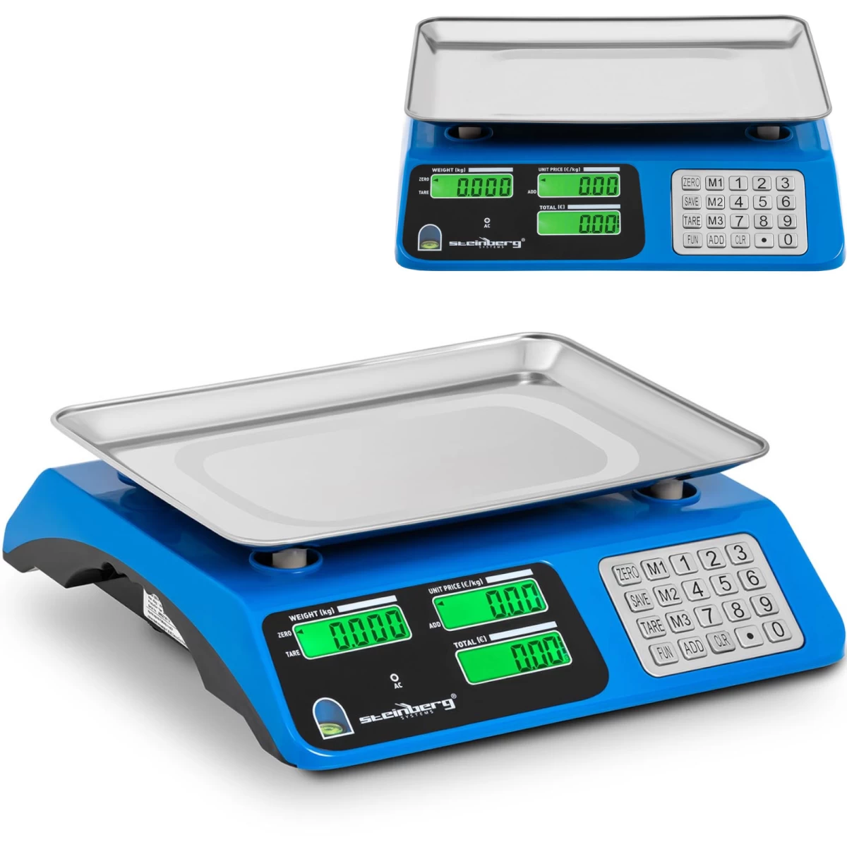 Kontrolinės Svarstyklės Lcd 34 X 24 Cm 40 Kg / 2 G Mėlynos Spalvos Kontrolinės Svarstyklės Lcd 34 X 24 Cm 40 Kg / 2 G Mėlynos Spalvos