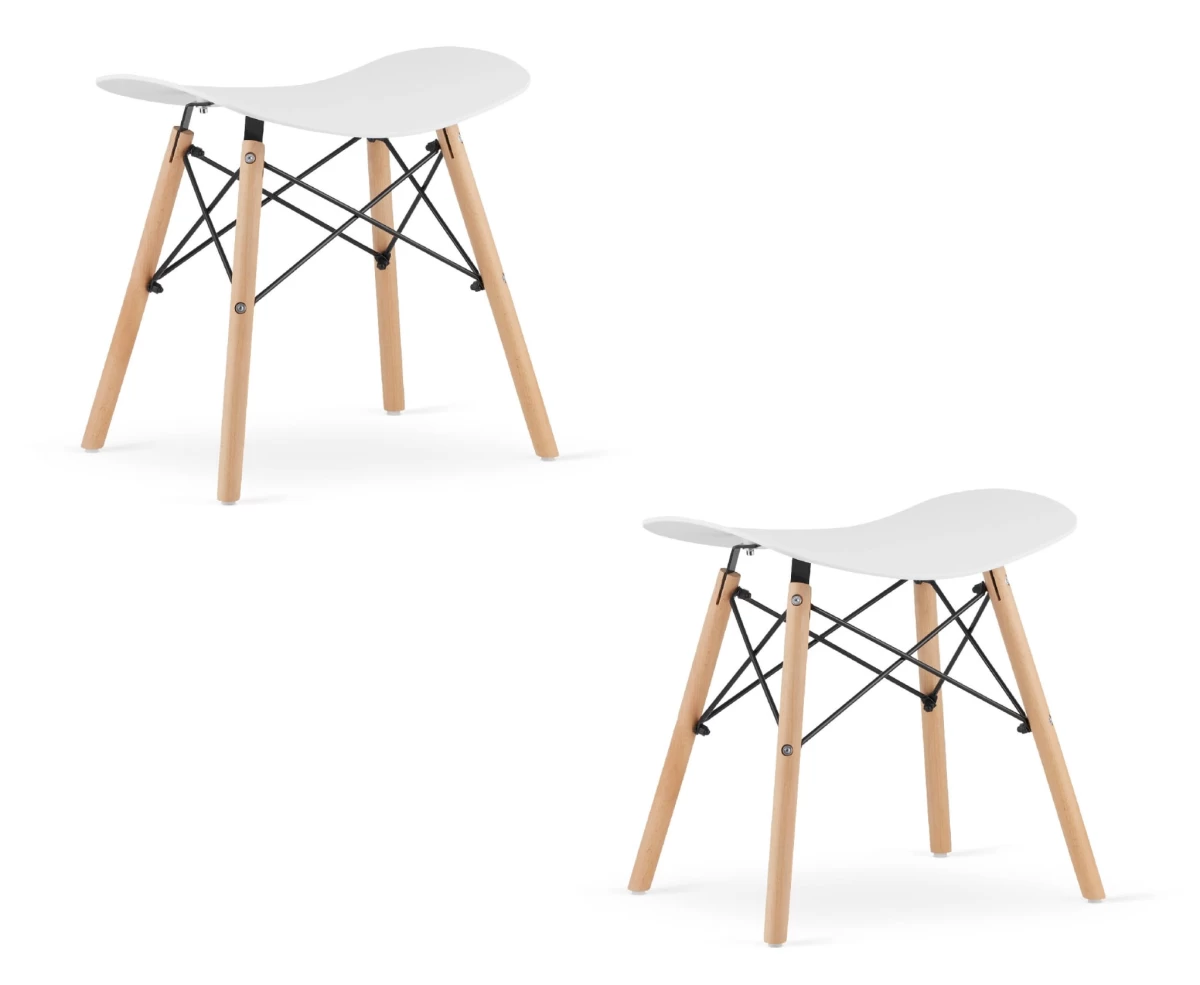 Korfu Taburetė - Balta X 2
