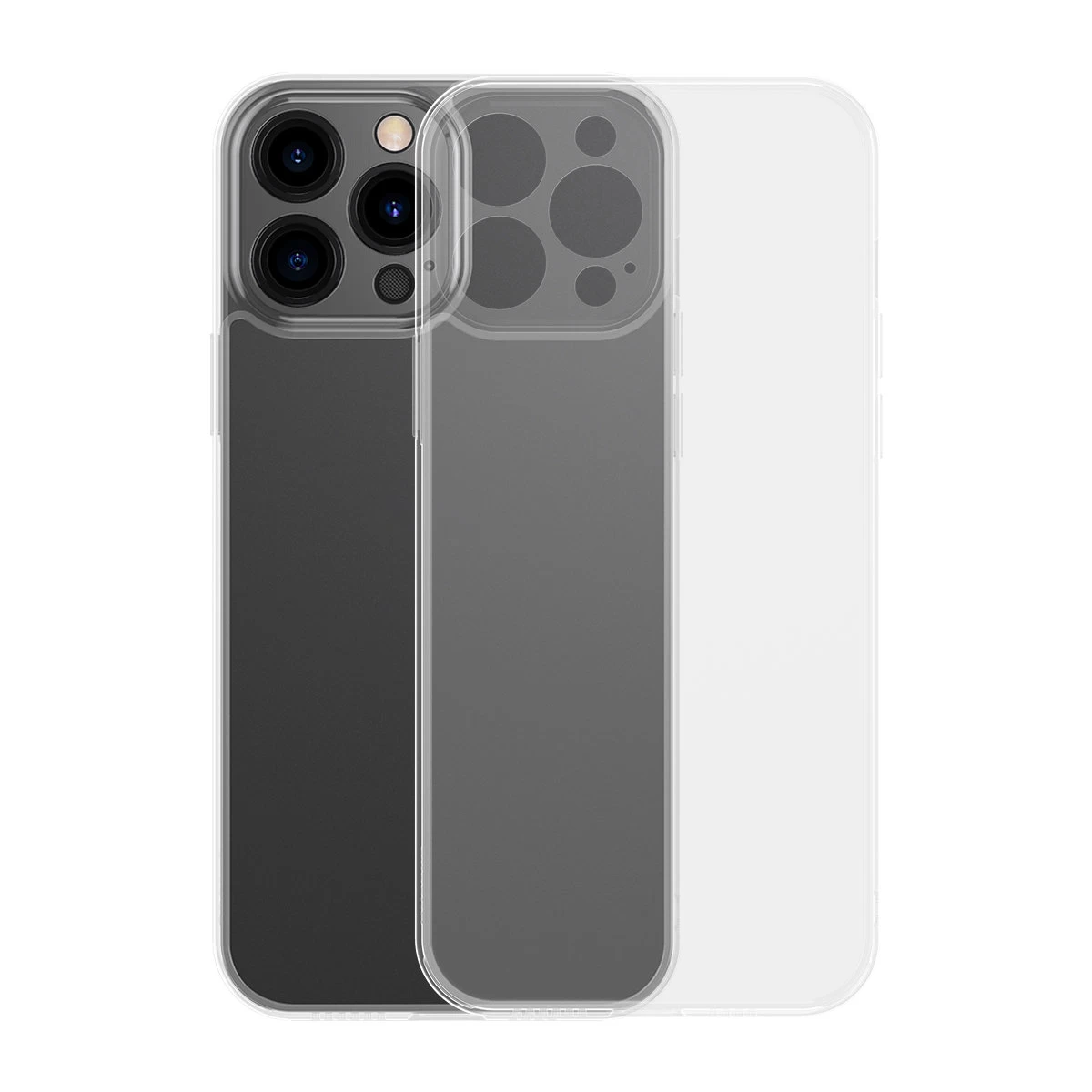 Korpusas Iphone 13 Pro Max Standus Korpusas Su Gelio Rėmeliu, Skaidrus