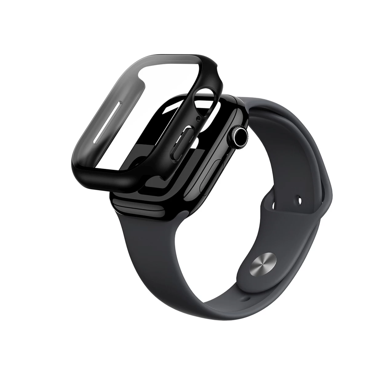 Korpusas Su Grūdintu Stiklu apple Watch 46 Mm radix Glass - Juodas