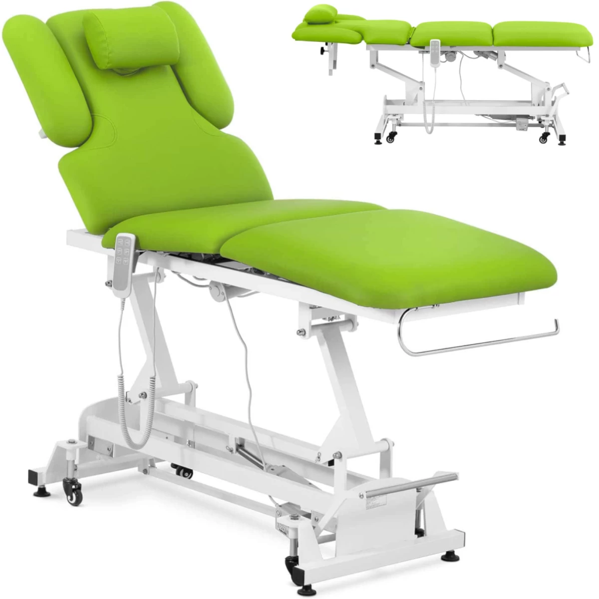 Kosmetinis Masažo Stalas Elektrinis 3 Varikliai 250 Kg Nantes - šviesiai žalias