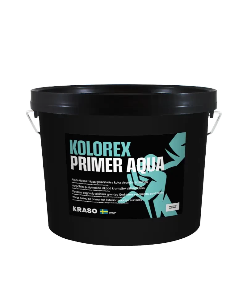 KRASO KOLOREX PRIMER AQUA išoriniams mediniams paviršiams - 1L KRASO KOLOREX PRIMER AQUA išoriniams mediniams paviršiams - 1L