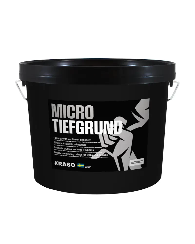 KRASO MICRO TIEFGRUND, giluminis gruntas sienoms ir luboms, sutvirtinantis ir isigeriantis - 5 L