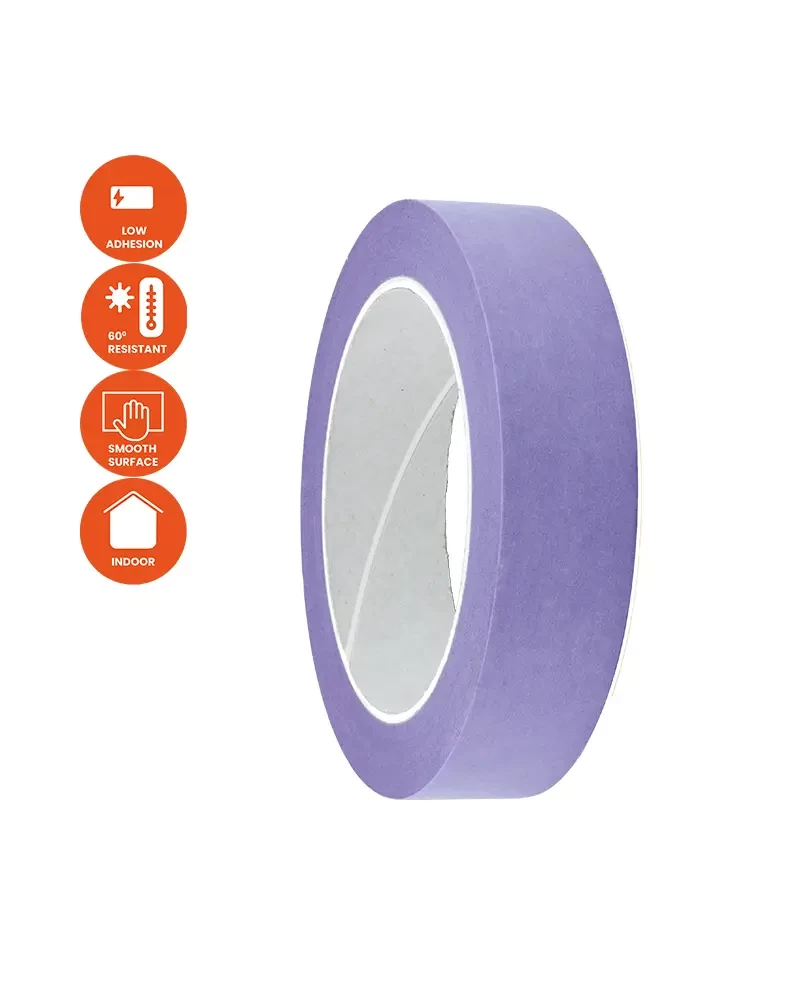 KRASO Sensitive lipni juosta jautriems paviršiams - japoniškas Washi popierius, švarus nuėmimas, tikslios linijos - 30 mm - 50 m