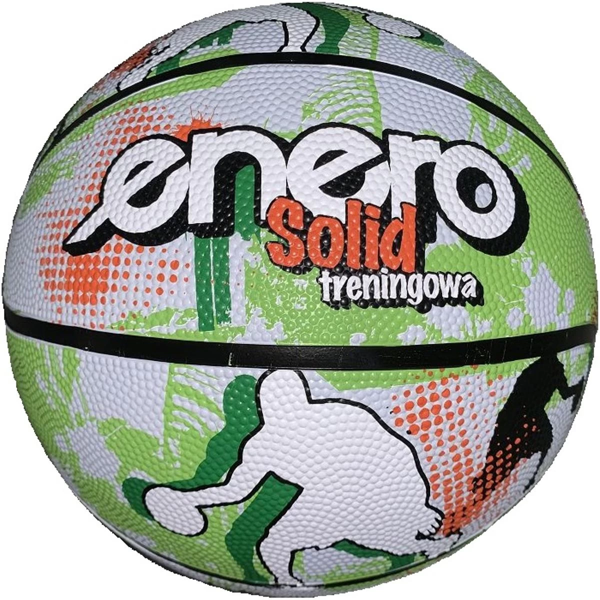 Krepšinio Kamuolys Enero Solid R.7 Green And White