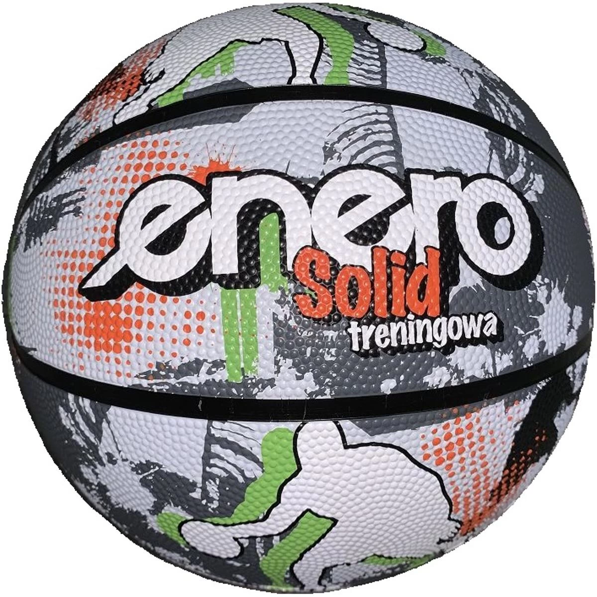 Krepšinio Kamuolys Enero Solid R.7 Grey-white