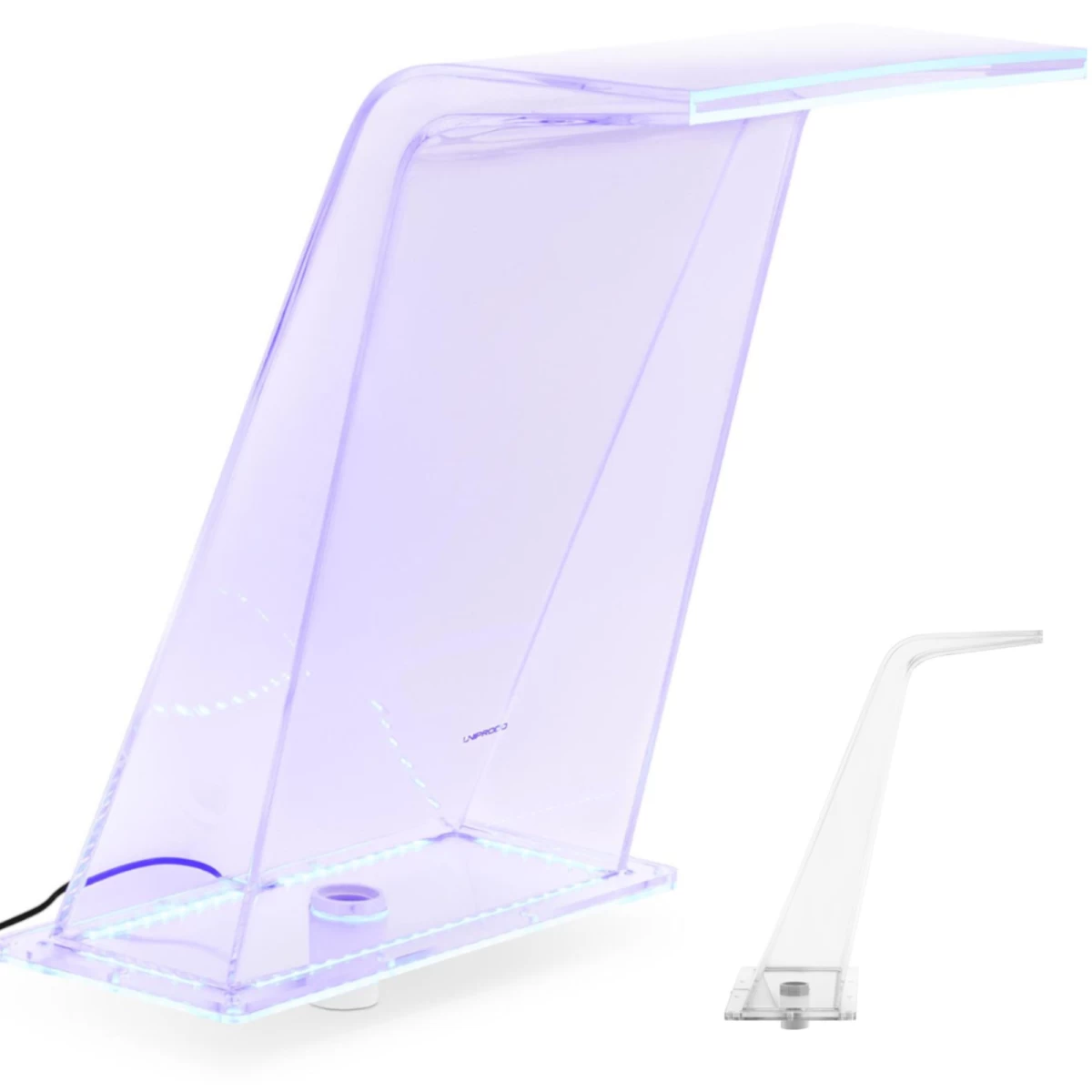 Krioklio Snapelis Su Led Apšvietimu 45 Cm Vandens Nuotėkis 395 Mm