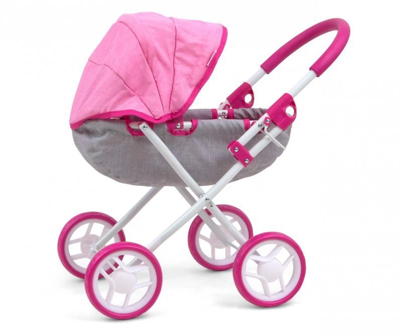 Kūdikių Lėlės Vežimėlis Dori Prestige Pink