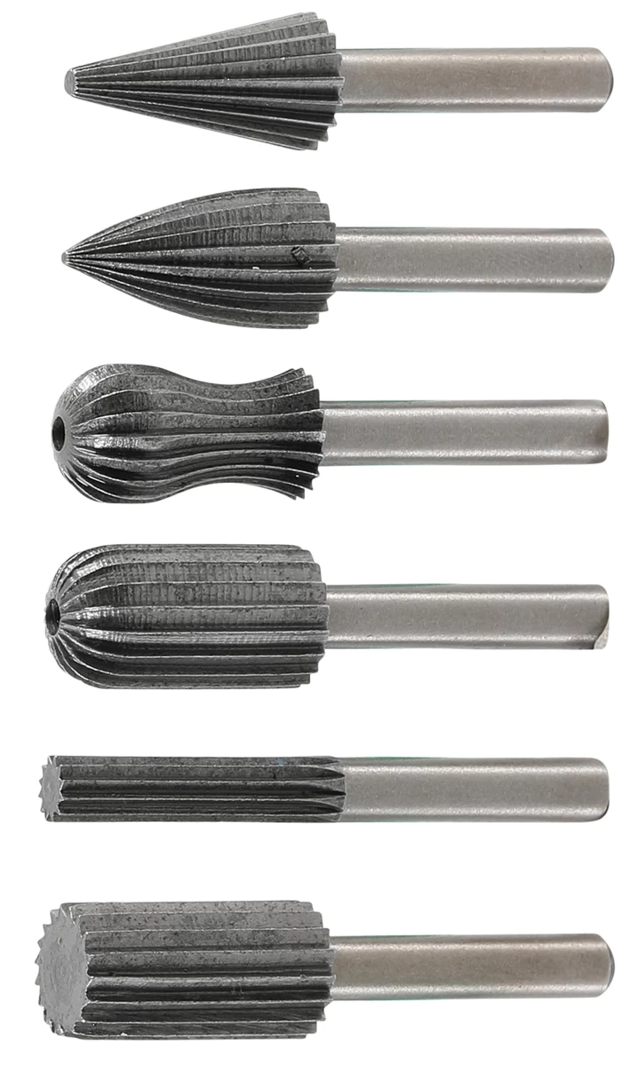Kūginės frezos metalui | HSS | 6 vnt. (1604)