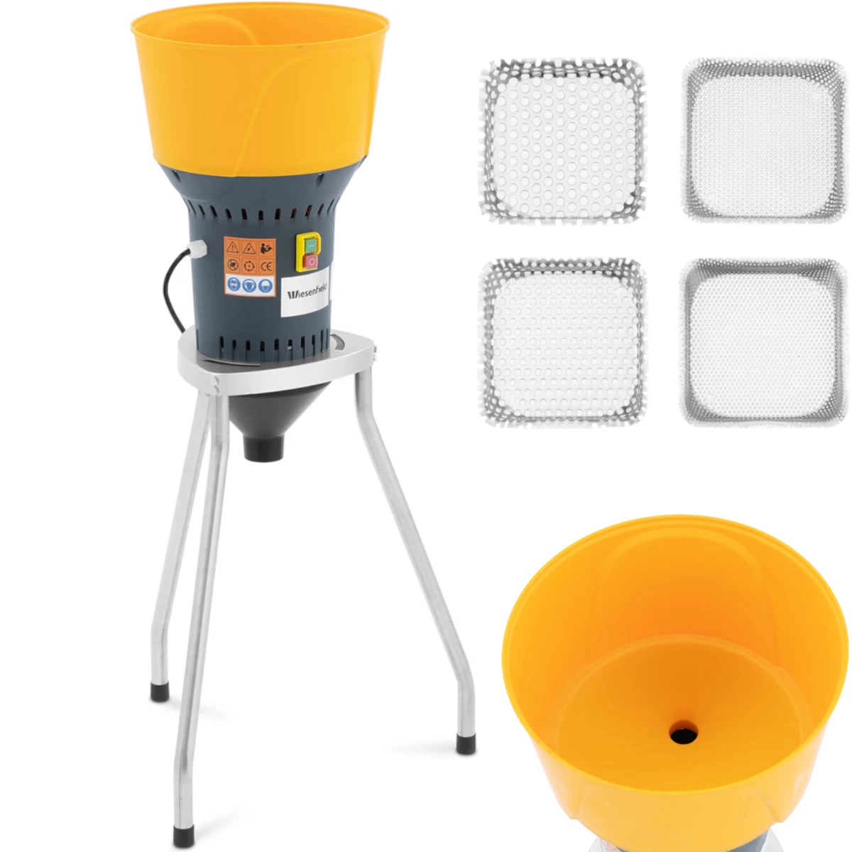 Kukurūzų Grūdų Malūnas Su 60 L Baze 400 Kg/h 1300 W Kukurūzų Grūdų Malūnas Su 60 L Baze 400 Kg/h 1300 W