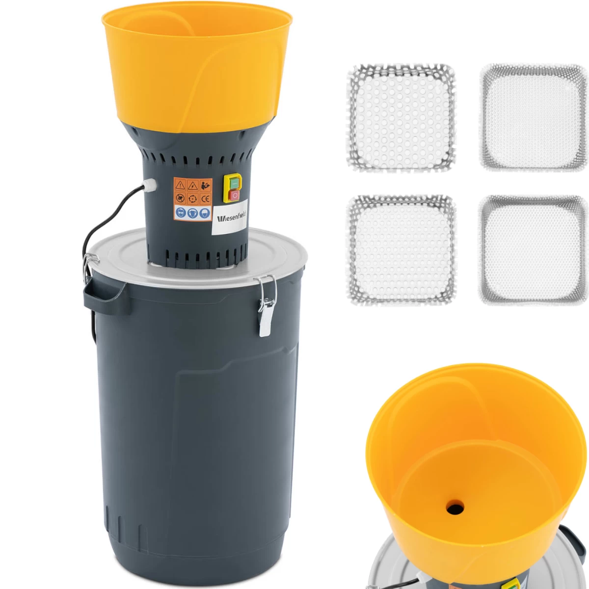 Kukurūzų Ir žirnių Grūdų Smulkintuvas 60 L 400 Kg/h 1300 W Kukurūzų Ir žirnių Grūdų Smulkintuvas 60 L 400 Kg/h 1300 W