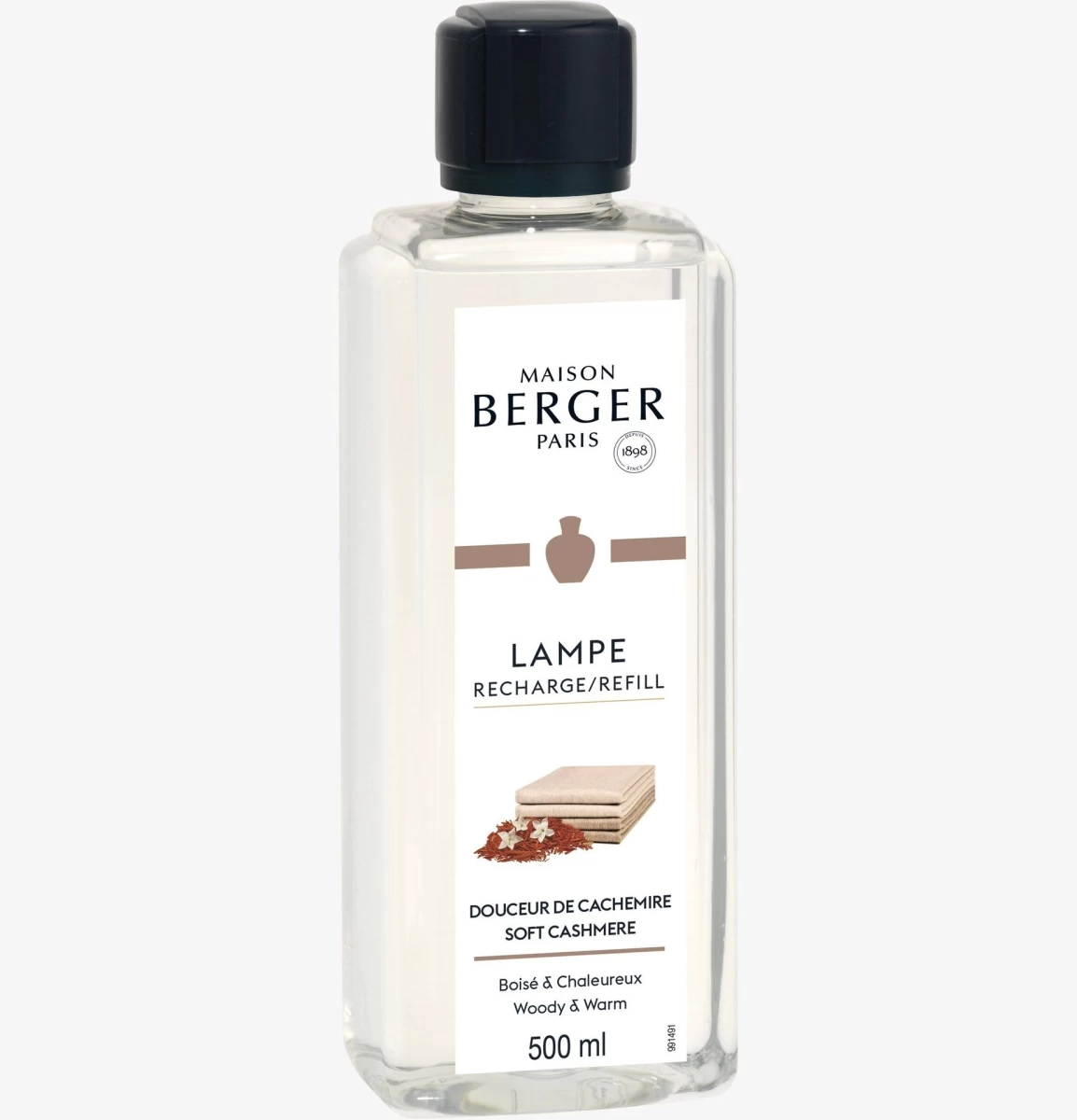 Kvapo papildymas lempai Maison Berger Soft Cashmere 500 ml