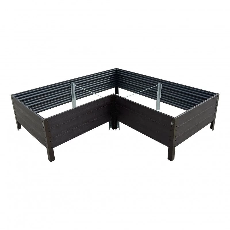 L-formos lysvė KLASIKA woodlook ruda, 150x150x75x75x75 x75 cm, h-30cm , GP1507530KR, 4779037493777