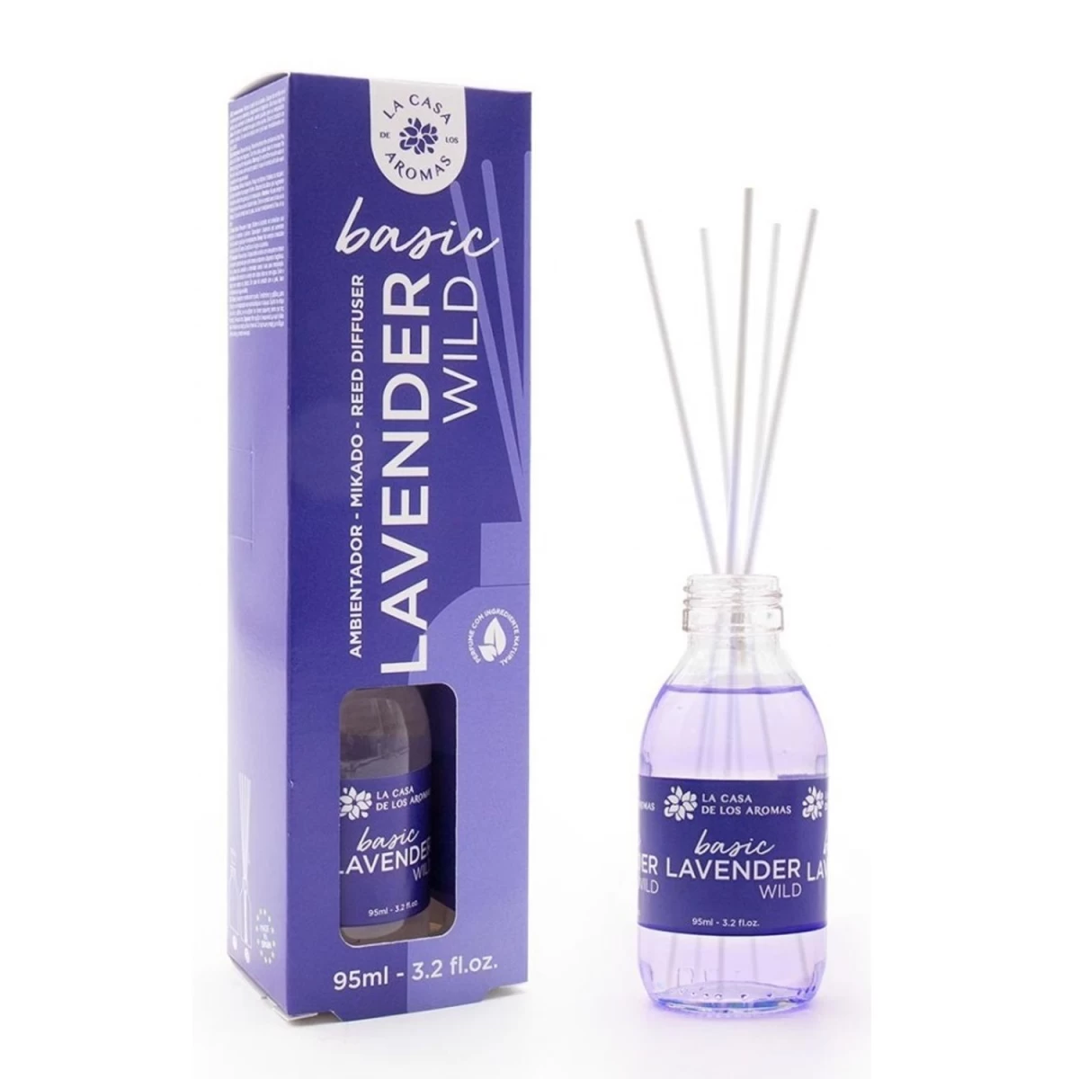 La Casa De Los Aromas Basic Lavender Wild Kvepalų Lazdelės, 95 Ml