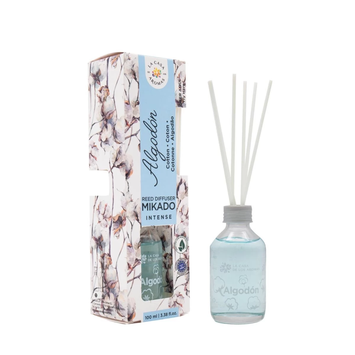 La Casa De Los Aromas Mikado Intense Cotton Flower Scented Sticks, 100 Ml.