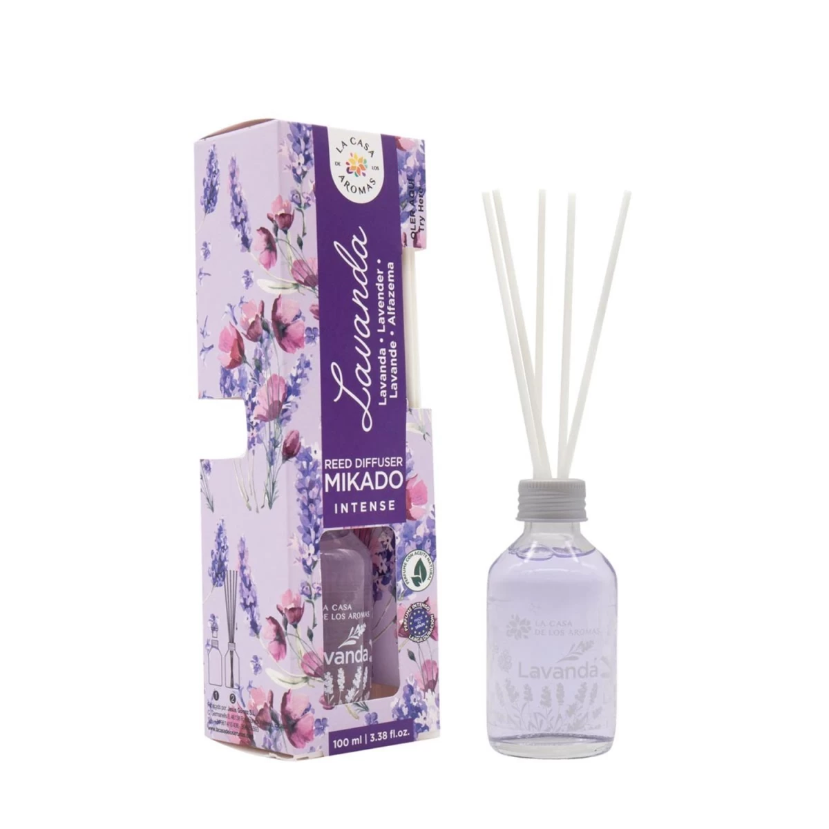 La Casa De Los Aromas Mikado Intensyvaus Levandų Kvapo Lazdelės, 100 Ml