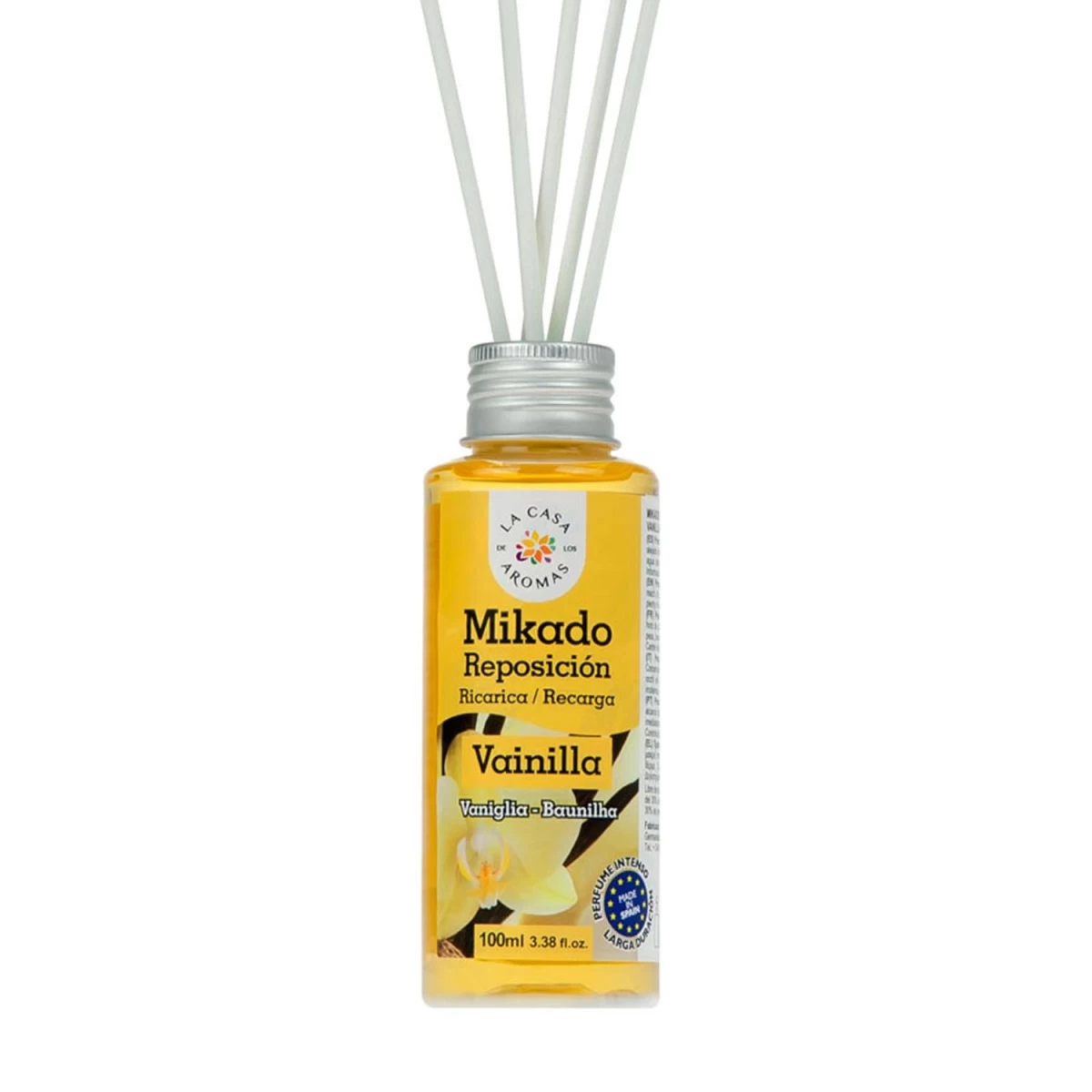 La Casa De Los Aromas Mikado Refill Vanilla Scented Oil, 250 Ml.