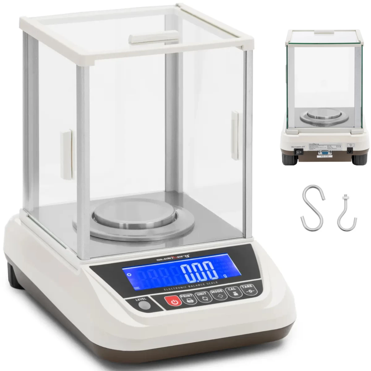 Laboratorinės Analitinės Svarstyklės Su Lcd Dangteliu Rs232 200g / 0,001g Laboratorinės Analitinės Svarstyklės Su Lcd Dangteliu Rs232 200g / 0,001g