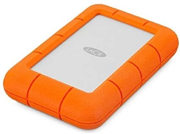 Lacie Tvirtas Mini Išorinis Kietasis Diskas (5 Tb / Oranžinis Ir Sidabrinis )