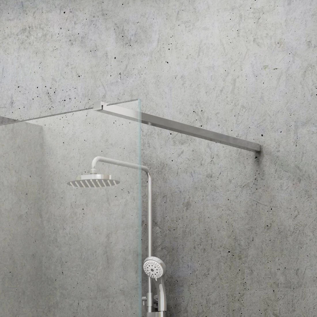 Laikiklis nuo stiklo iki sienos Ravak W SET-90 dušo kabinai Walk-in Double Wall, blizgus GWD01000A094 Laikiklis nuo stiklo iki sienos Ravak W SET-90 dušo kabinai Walk-in Double Wall, blizgus GWD01000A094