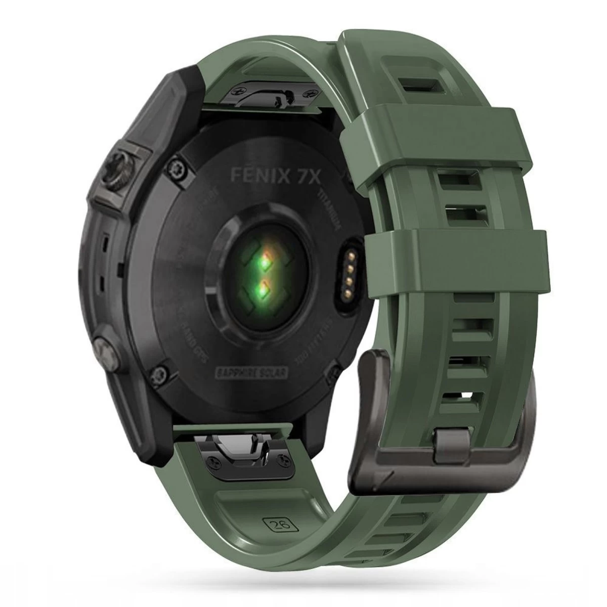 Laikrodžio Dirželis Garmin Fenix 5 / 6 / 6 Pro / 7 Iconband - žalias