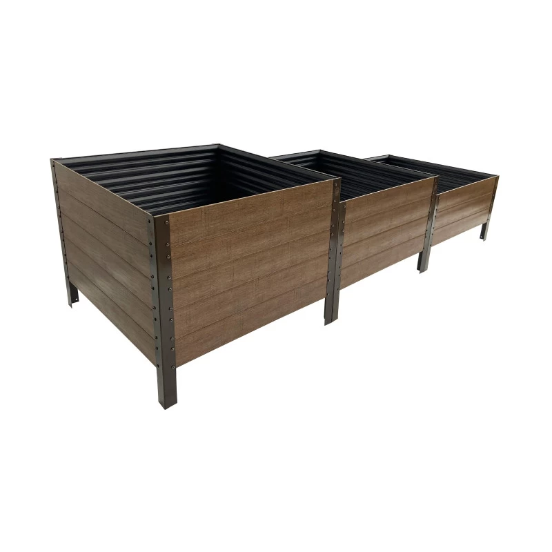 Laiptuota lysvė KLASIKA woodlook ruda, 225x75 cm, h-30/40/50cm , GP1507530LR, 4779037493791