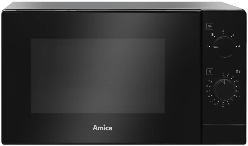 Laisvai Pastatoma Mikrobangų Krosnelė Amica Ammf20m1b (700w / 20l / Juoda)