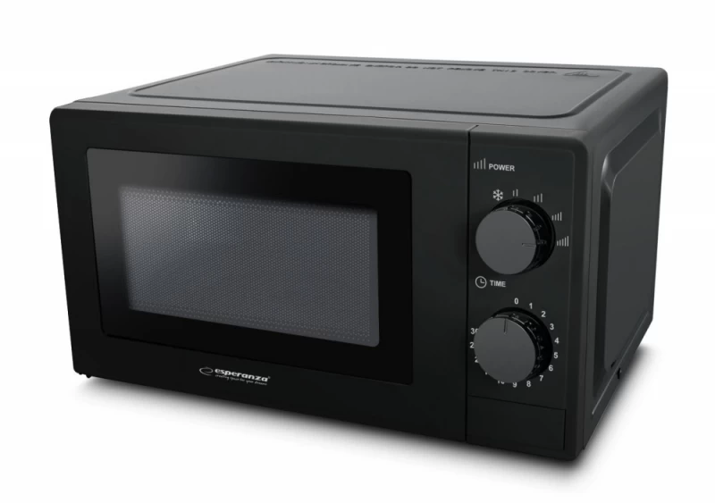 Laisvai Pastatoma Mikrobangų Krosnelė Esperanza Eko011k (700w / 20l / Juoda)