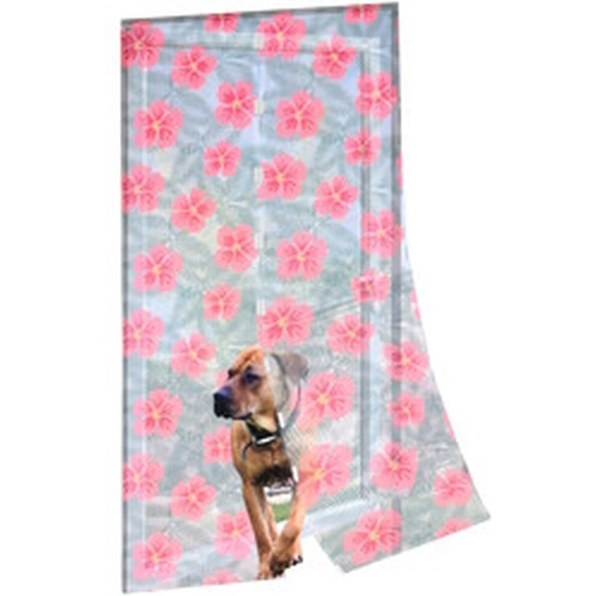 Lamelinis Tinklelis Nuo Uodų 100x220cm Su Magnetiniu Užsegimu Gėlės