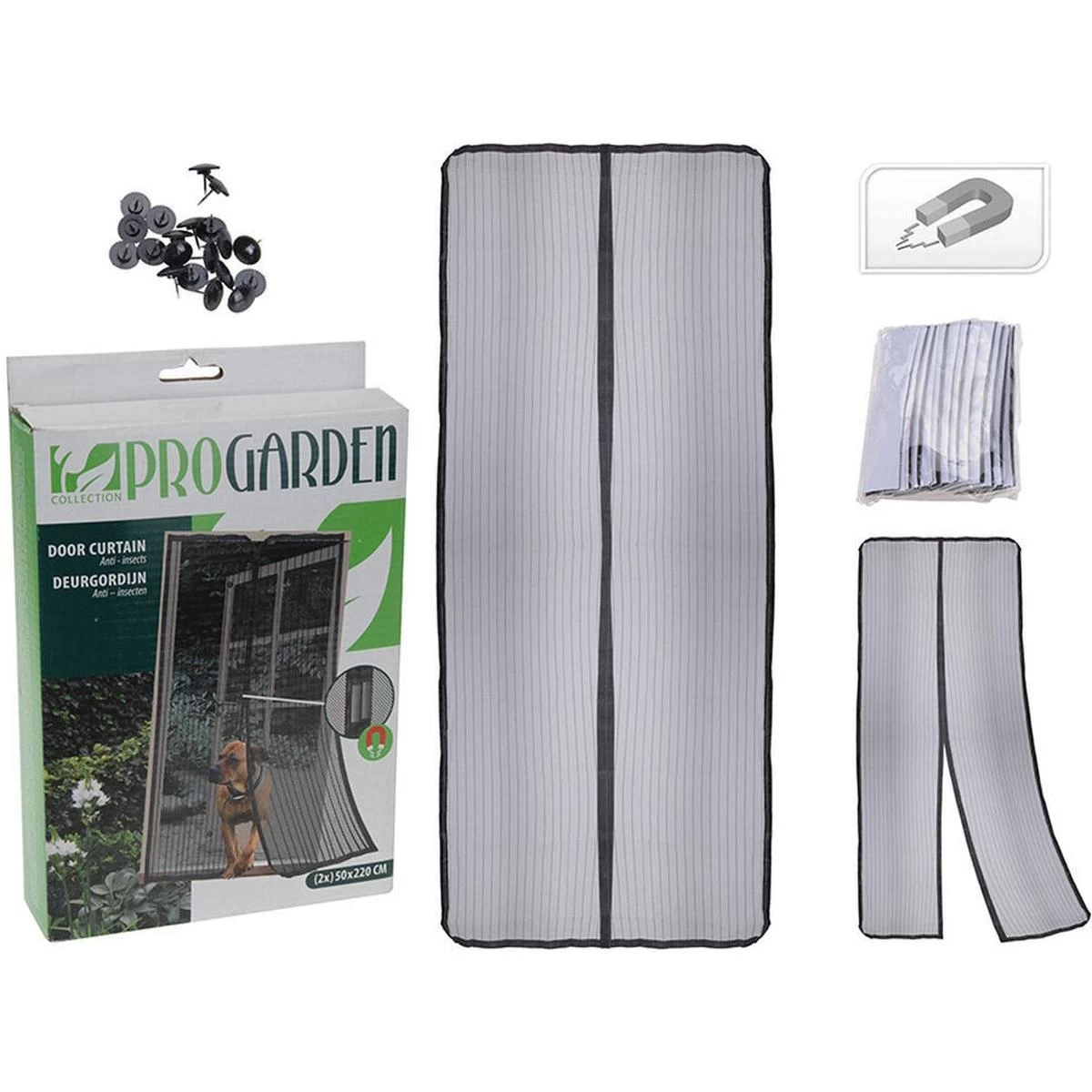 Lamella Tinklelis Nuo Uodų 100x210 Cm Su Magnetiniu Užsegimu