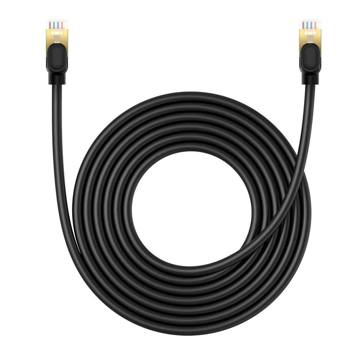 Lan Rj45 Ethernet Didelės Spartos Cat.8 40gbps Tinklo Kabelis 5 M Juodas