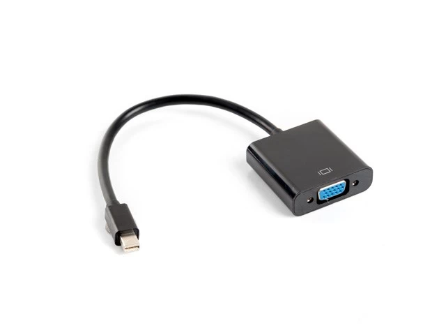 Lanberg AD-0006-BK video cable adapter 0.2 m VGA (D-Sub) Mini DisplayPort Black