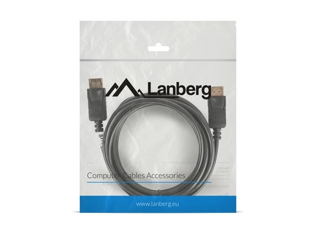 Lanberg CA-DPDP-10CC-0030-BK DisplayPort cable 3 m Black