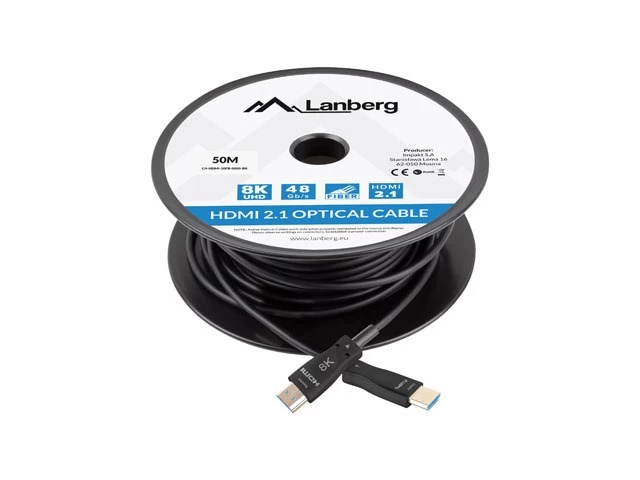 LANBERG HDMI CABLE M/M V2.1 50M 8K OPTICAL AOC