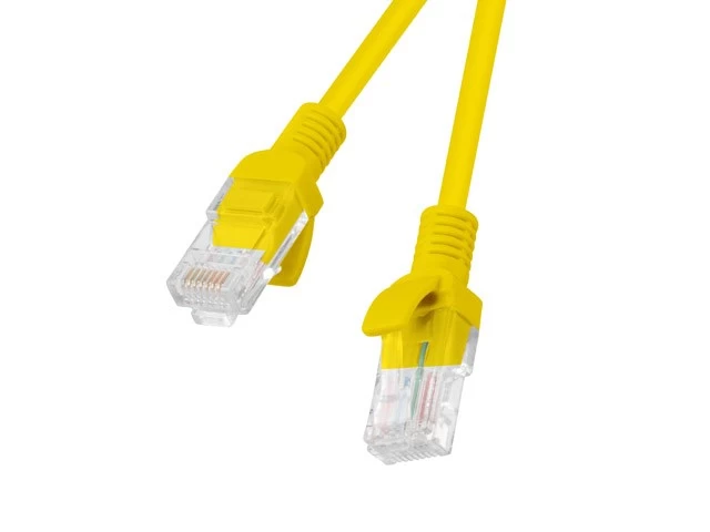 Lanberg Patchcord RJ45, Cat. 5e, UTP, 1m, Yellow