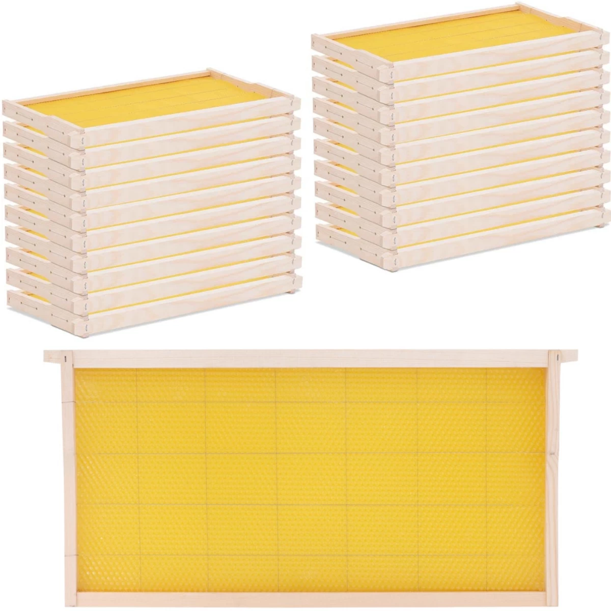 Langstroth Pušies Avilio Rėmas Su žarnomis 232 Mm - 20 Vnt.