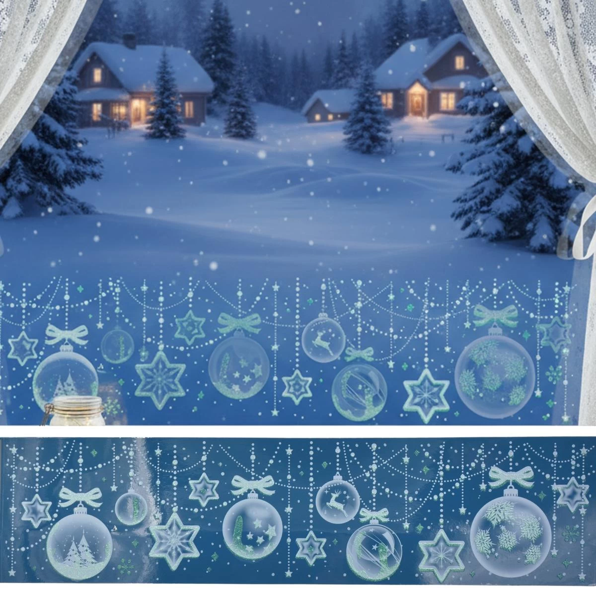 Langų Lipdukas 64x15 Cm