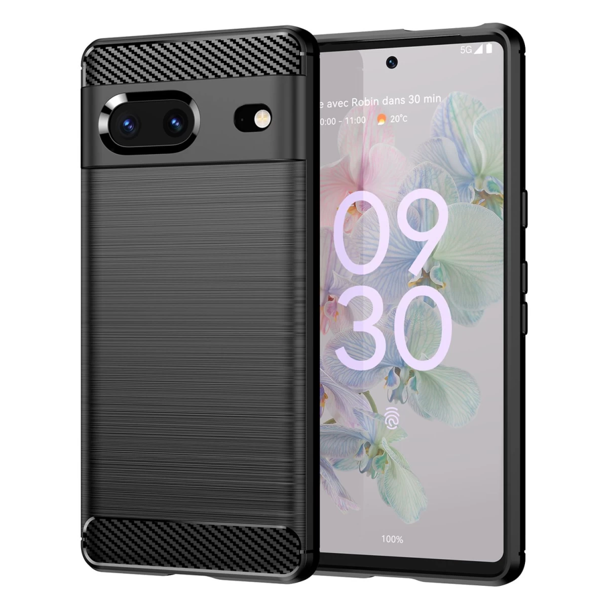 Lankstus carbon Case Dėklas google Pixel 7 Juodas