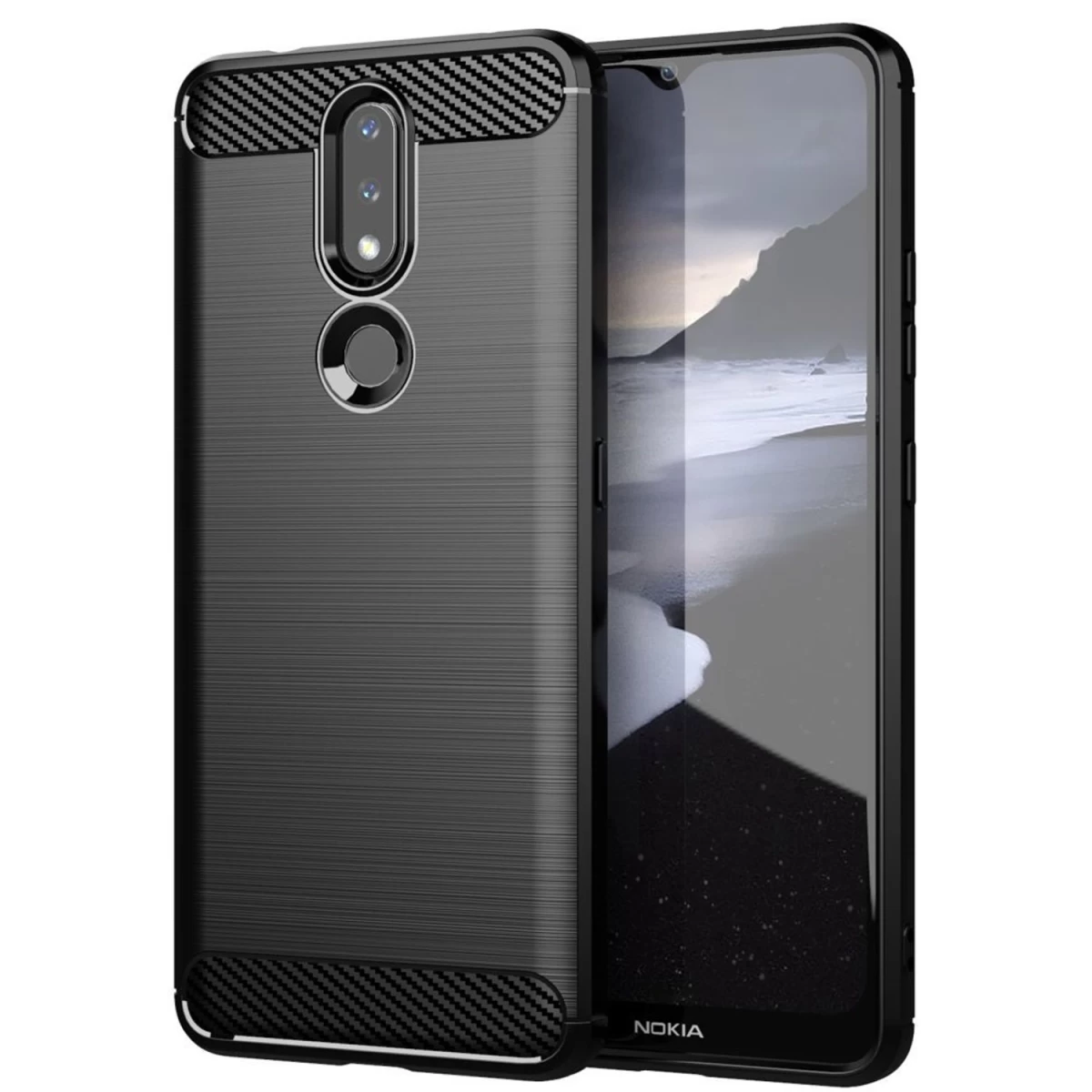 Lankstus Dėklas nokia 2.4 Juodos Spalvos