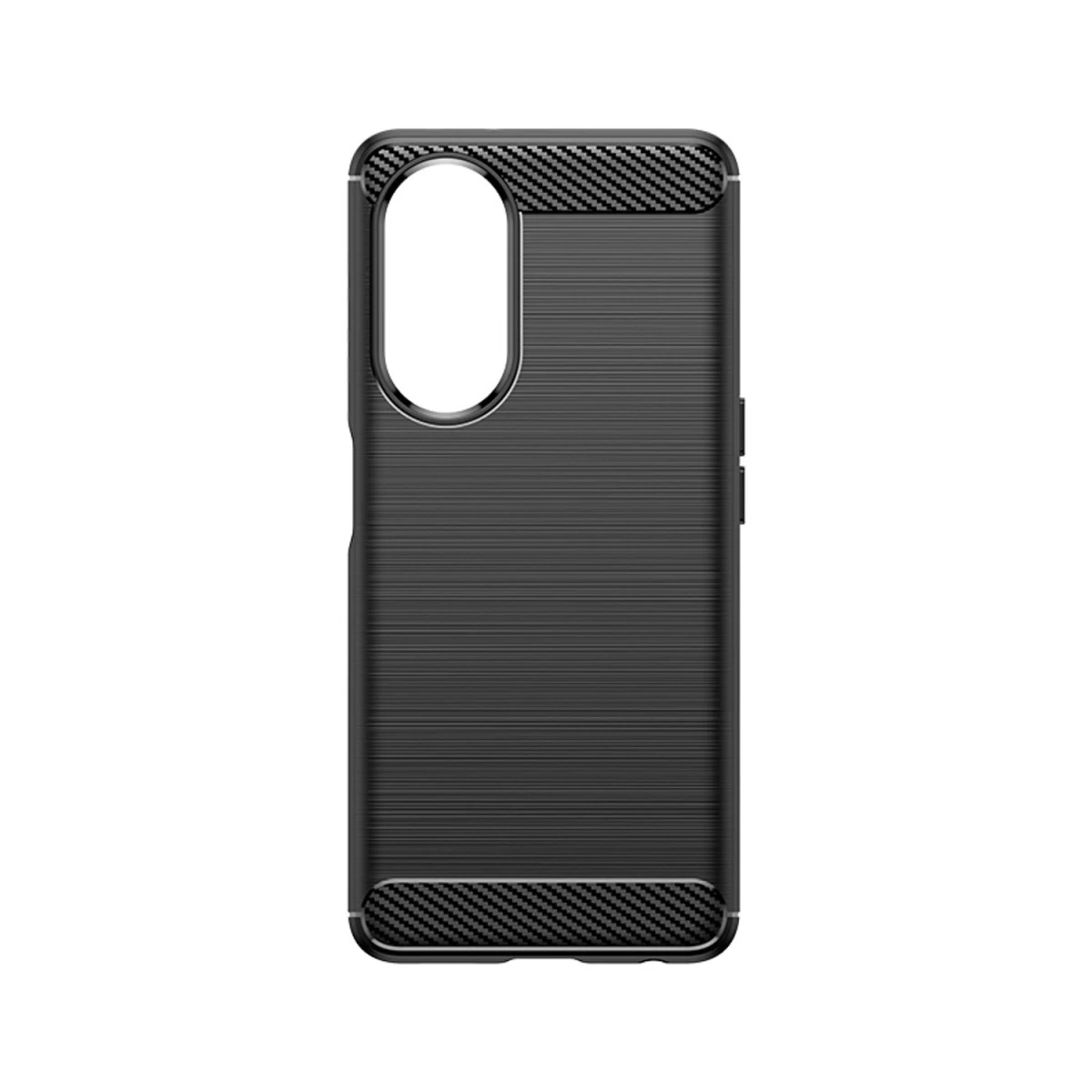 Lankstus Dėklas Su Anglies Raštu, Skirtas Oppo A98 5g Carbon Case - Juodas