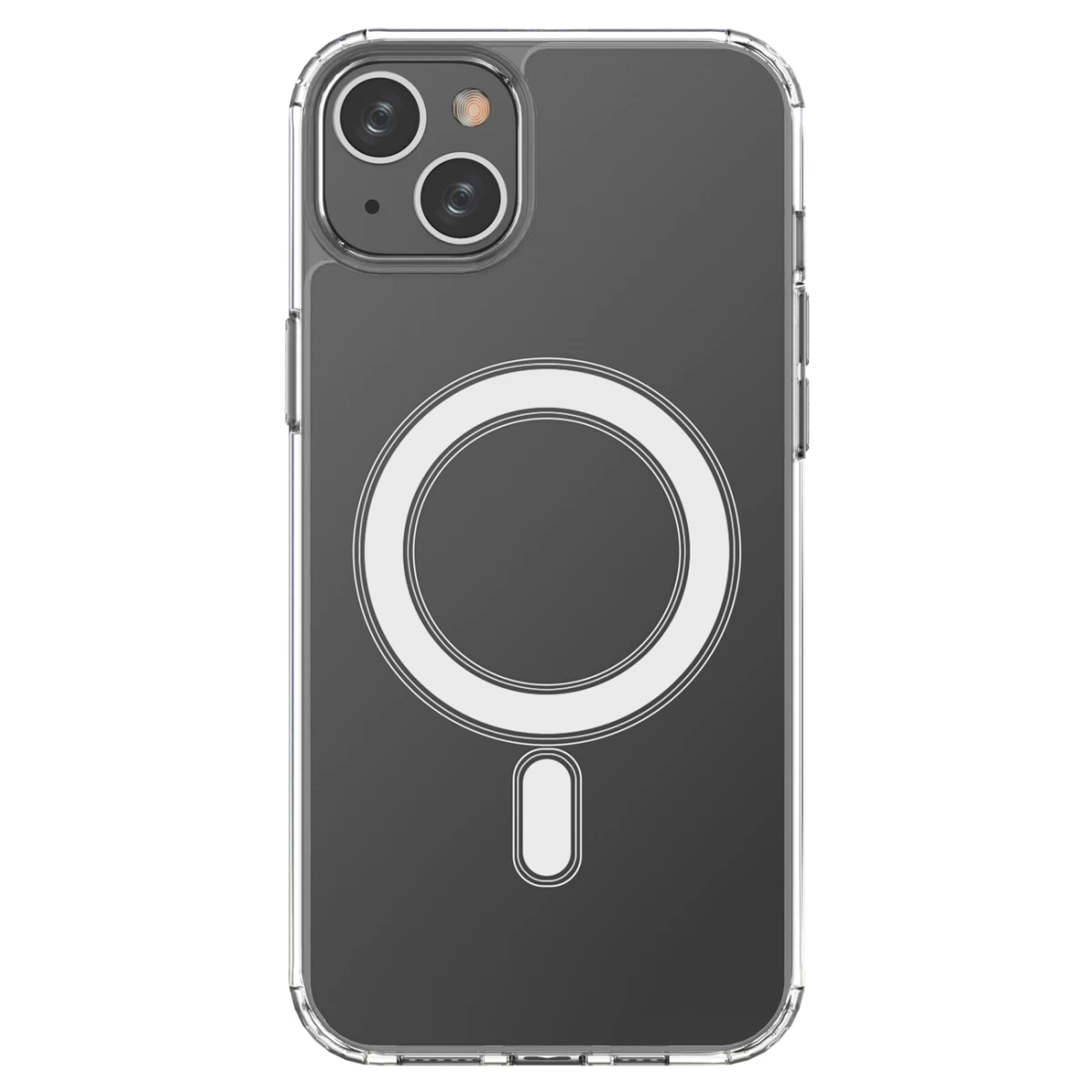 Lankstus Gelinis Dėklas iphone 15 Plus Magnetinis Su magsafe Permatomas