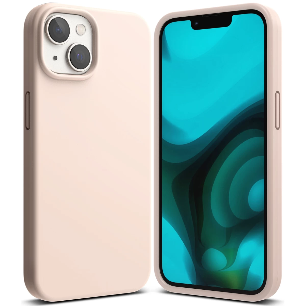 Lankstus Silikoninis Dėklas Iphone 14 Plus 6,7&#039;&#039; Silicone Pink Sand